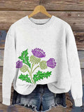 Women's Thistle Scottish Sweater