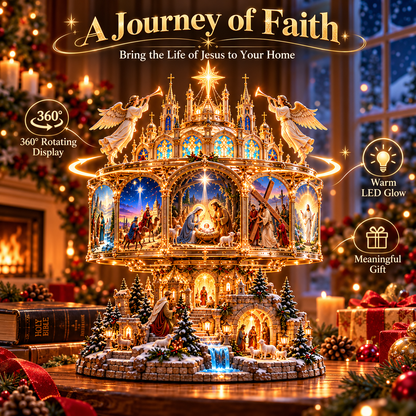 ✝️✨ Journey of Faith™ – Illuminated Bible Story Cathedral Display