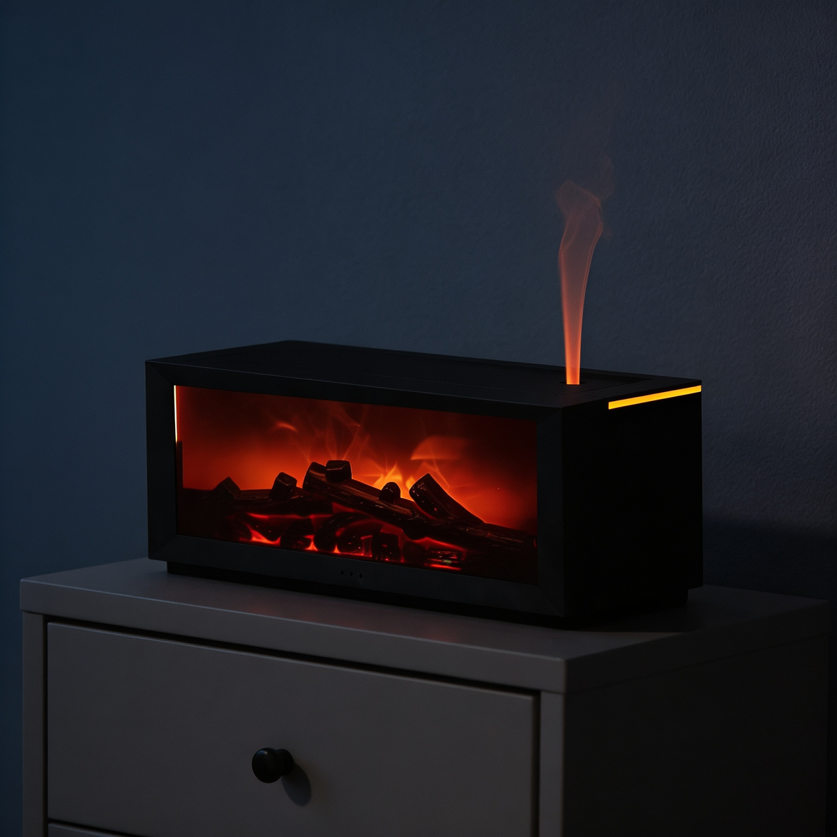 Fireside Nook cozy nightstand styling