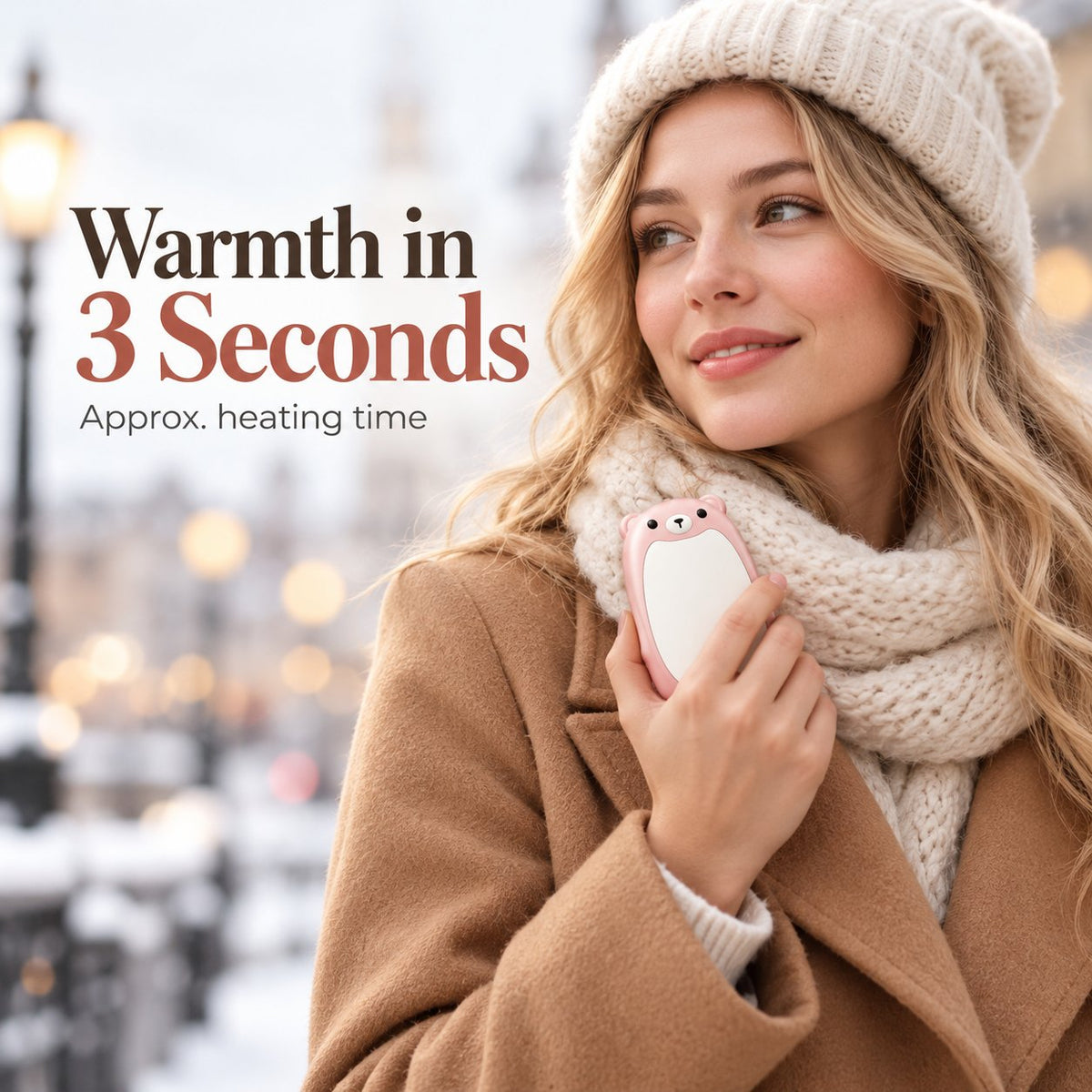 2-in-1 Magnetic Bear Hand Warmers