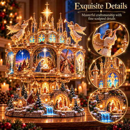 ✝️✨ Journey of Faith™ – Illuminated Bible Story Cathedral Display