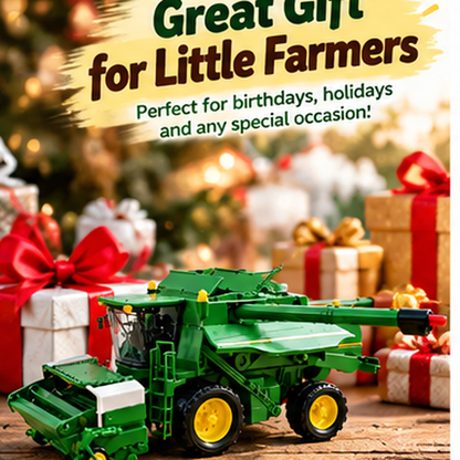 Interactive Farm Harvester Toy Car | Large Size Inertial Combine With Working Parts