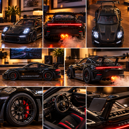 🏎️💨 Sports Car Exhaust Mist Humidifier – LED Light-Up Desk Decor & Unique Gift for Car Lovers 🎁