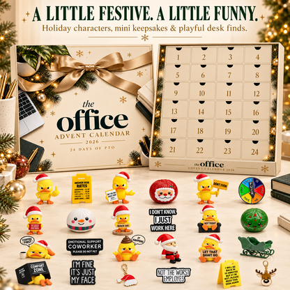 🎄 24-Day Office Humor Advent Calendar 2026 – Funny Desk Surprises & Secret Santa Gift for Coworkers