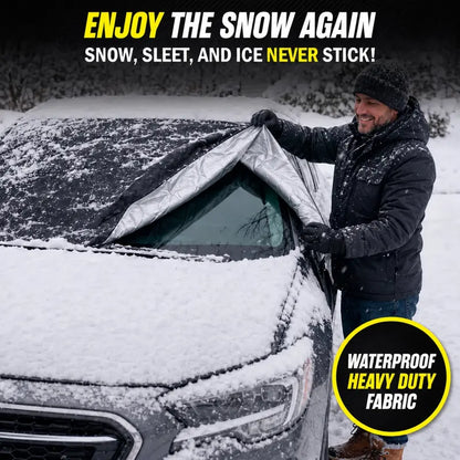 ☀️❄️ Reversible All-Season Windshield Cover | Magnetic Snow & Sun Shield