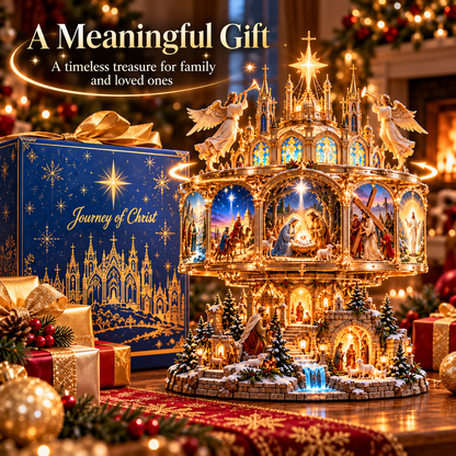 ✝️✨ Journey of Faith™ – Illuminated Bible Story Cathedral Display
