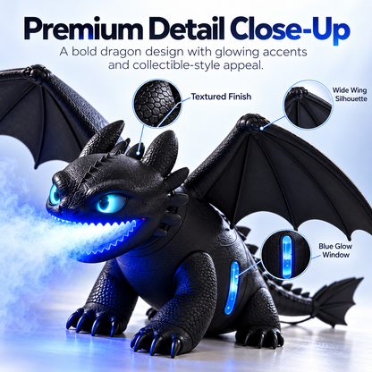 🐉 Fantasy Dragon Cool Mist Humidifier – Glowing Blue Mist & Ambient Desk Decor