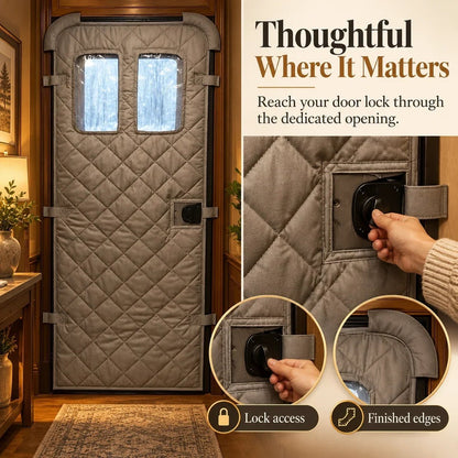 🏠❄️ Magnetic Thermal Door Curtain - Keep the Cold Out & Warmth In🧲🔥