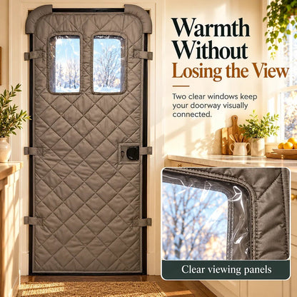 🏠❄️ Magnetic Thermal Door Curtain - Keep the Cold Out & Warmth In🧲🔥