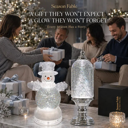❄️ Musical Christmas Snow Globe Lantern | Swirling Snow & Warm LED