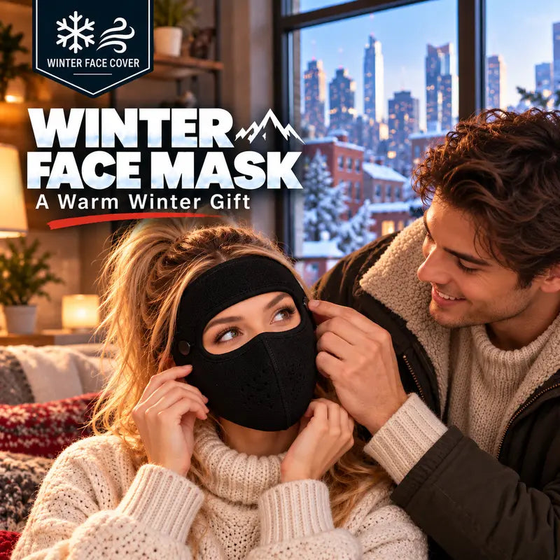 ❄️🥽 Winter Face Mask with Detachable Goggles – Full-Face Cold Weather Protection