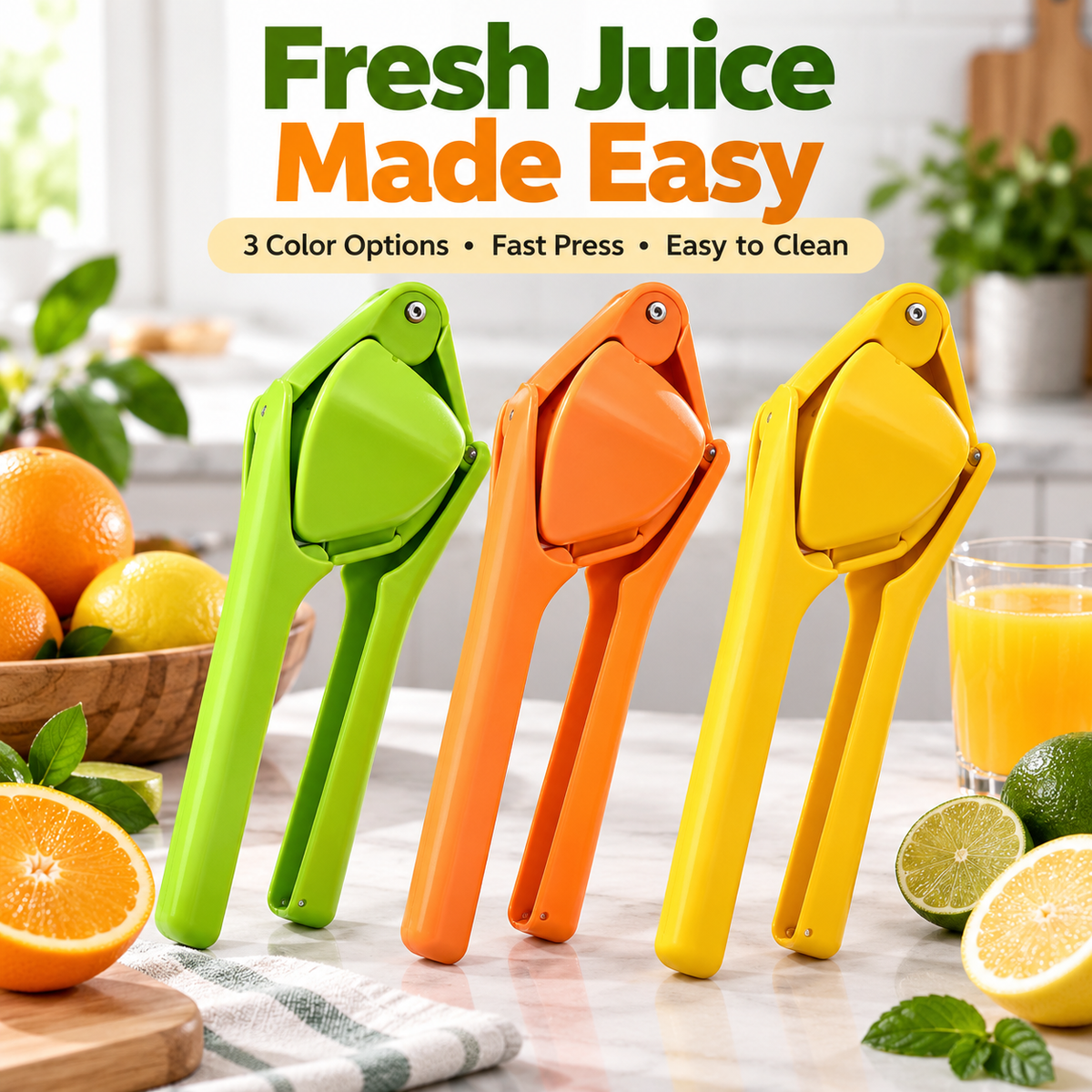 Manual Citrus Juicer – Easy Hand Press for Fresh Juice