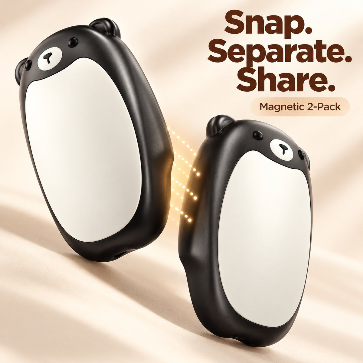 2-in-1 Magnetic Bear Hand Warmers