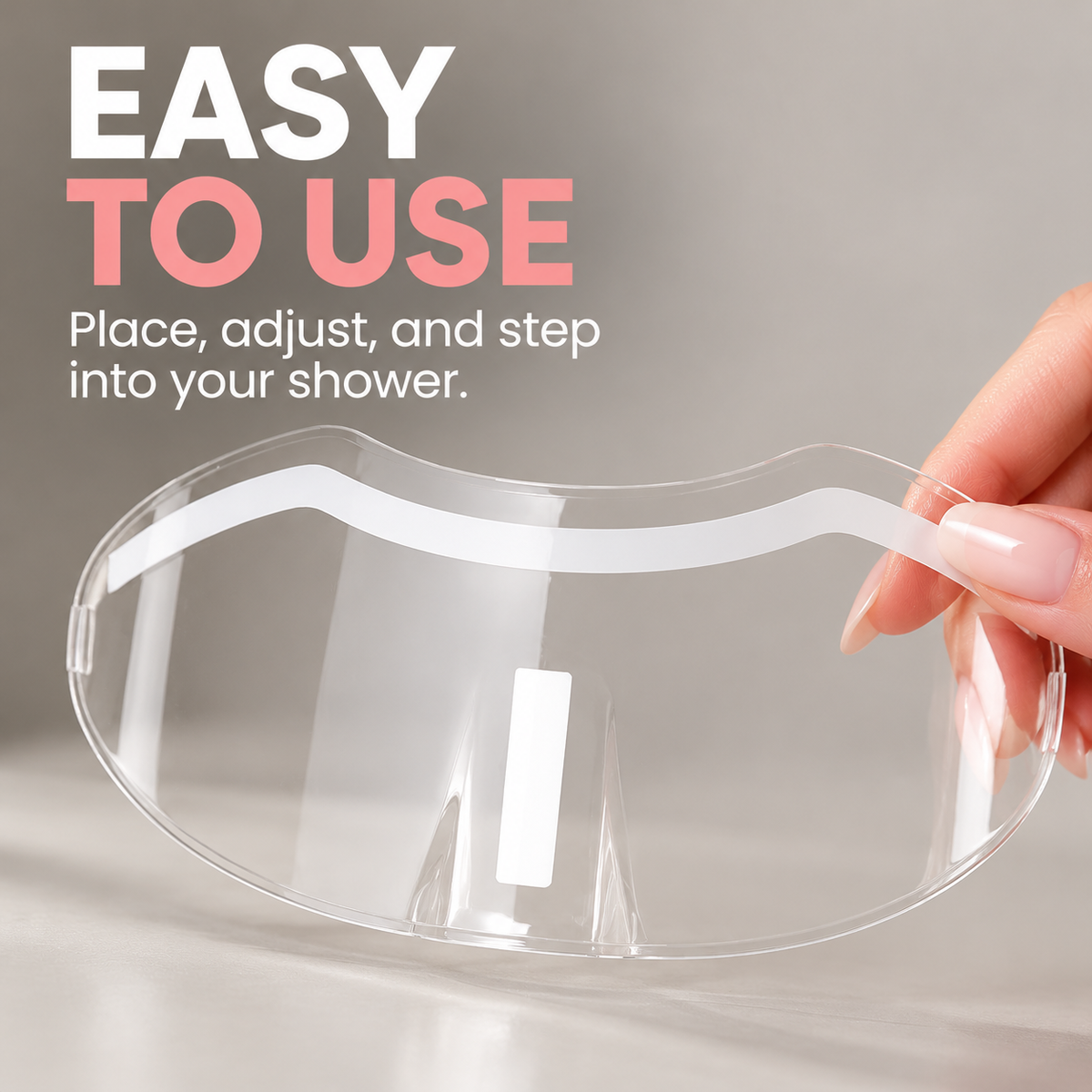 🚿 Clear Shower Face Shield – Waterproof Face Protector ✨