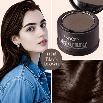 Hairline Powder - Strong Adhesion, Long-Lasting Formula, 2-Color Selection, Smudge-Free Haircare for Hair Gaps Fixing & Root Touch-Ups