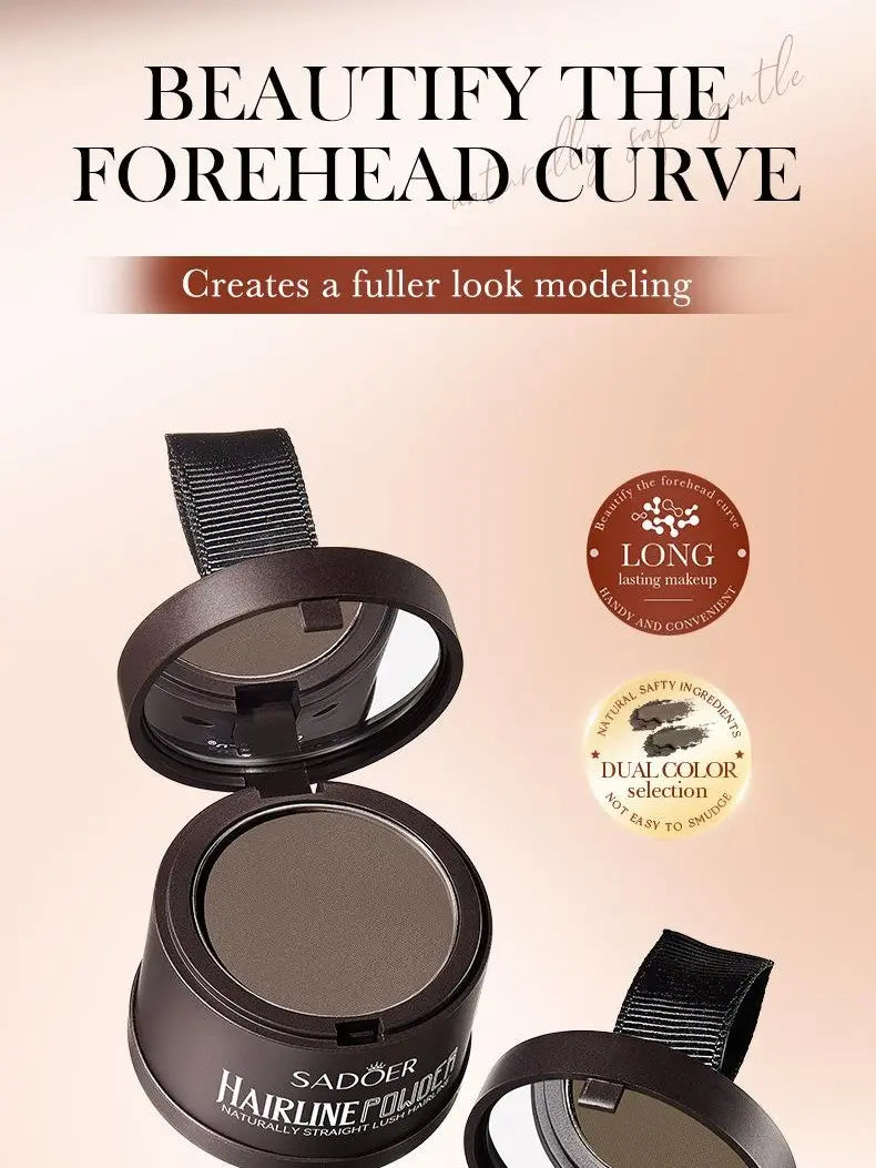 Hairline Powder - Strong Adhesion, Long-Lasting Formula, 2-Color Selection, Smudge-Free Haircare for Hair Gaps Fixing & Root Touch-Ups
