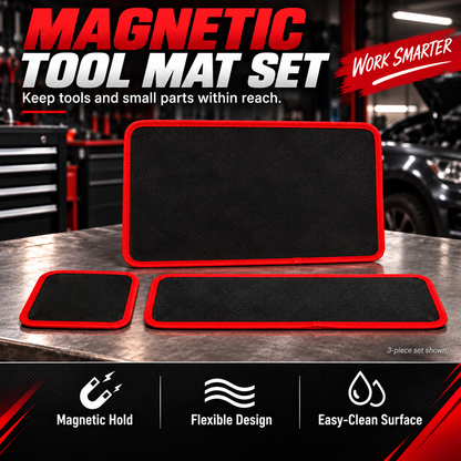 🛠️‌3PC Flexible Magnetic Tool Mat & Tray Holder