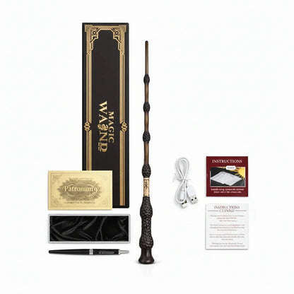 Interactive Magic Wand Gift Set – Light-Up Fantasy Role Play & Collector Display