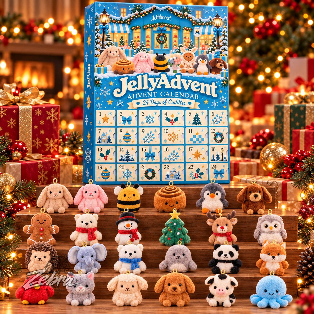 🎄 2026 Cute Plush Advent Calendar – 24 Days of Adorable Christmas Surprises 🧸🎁