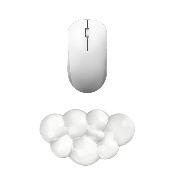 Transparent Jelly Hand Rest Pad Set  Elastic palm support to ease strain during long hours of typing and gaming