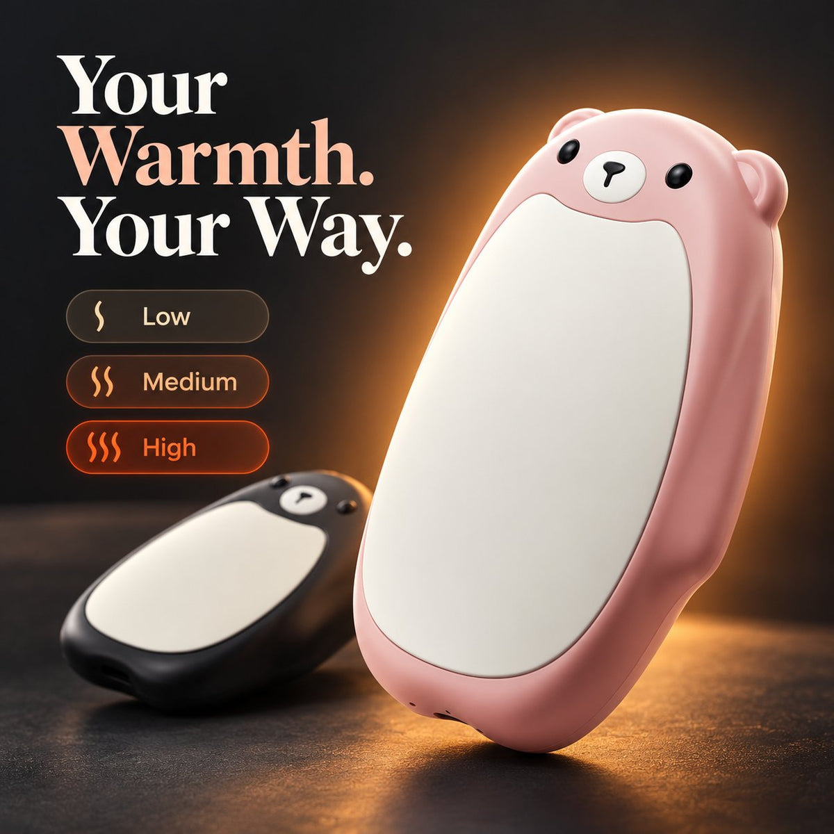 2-in-1 Magnetic Bear Hand Warmers