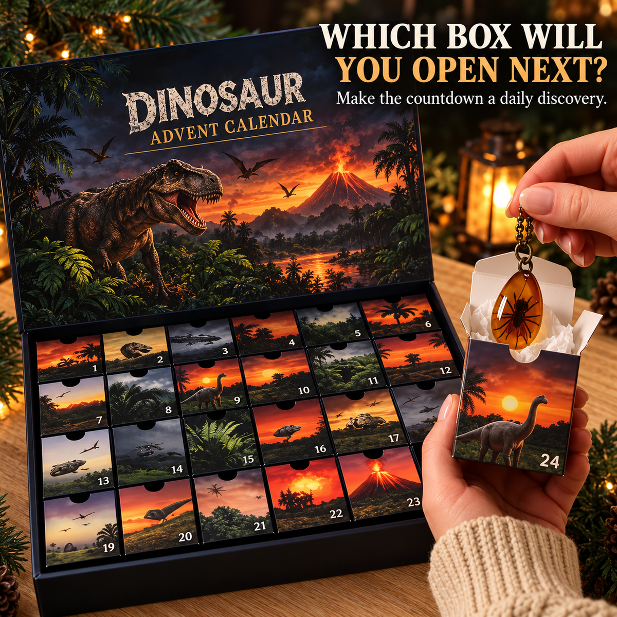 🦖 24-Day Dinosaur Advent Calendar – Discover a Prehistoric Surprise Every Day