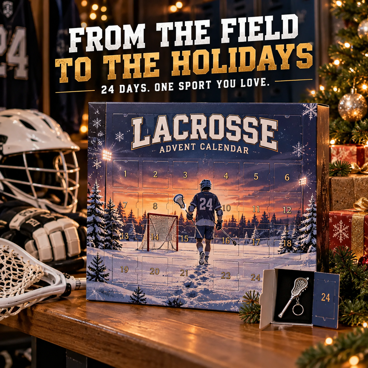🥍🎄 24-Day Lacrosse Advent Calendar – A Holiday Surprise for Every Fan