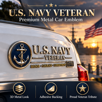 3D Adhesive Badge, No-Drill Military-Inspired Car & Truck Decoration