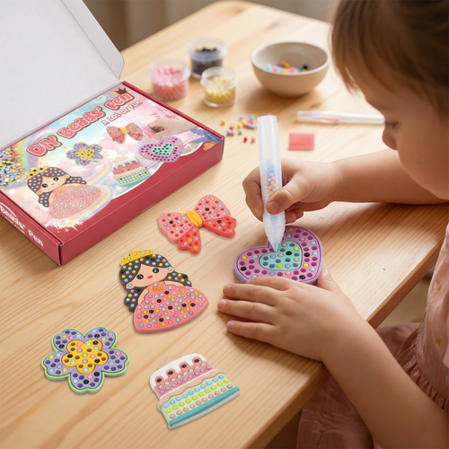 ✨Magical Bead Painting – 🎨DIY Set for Kids