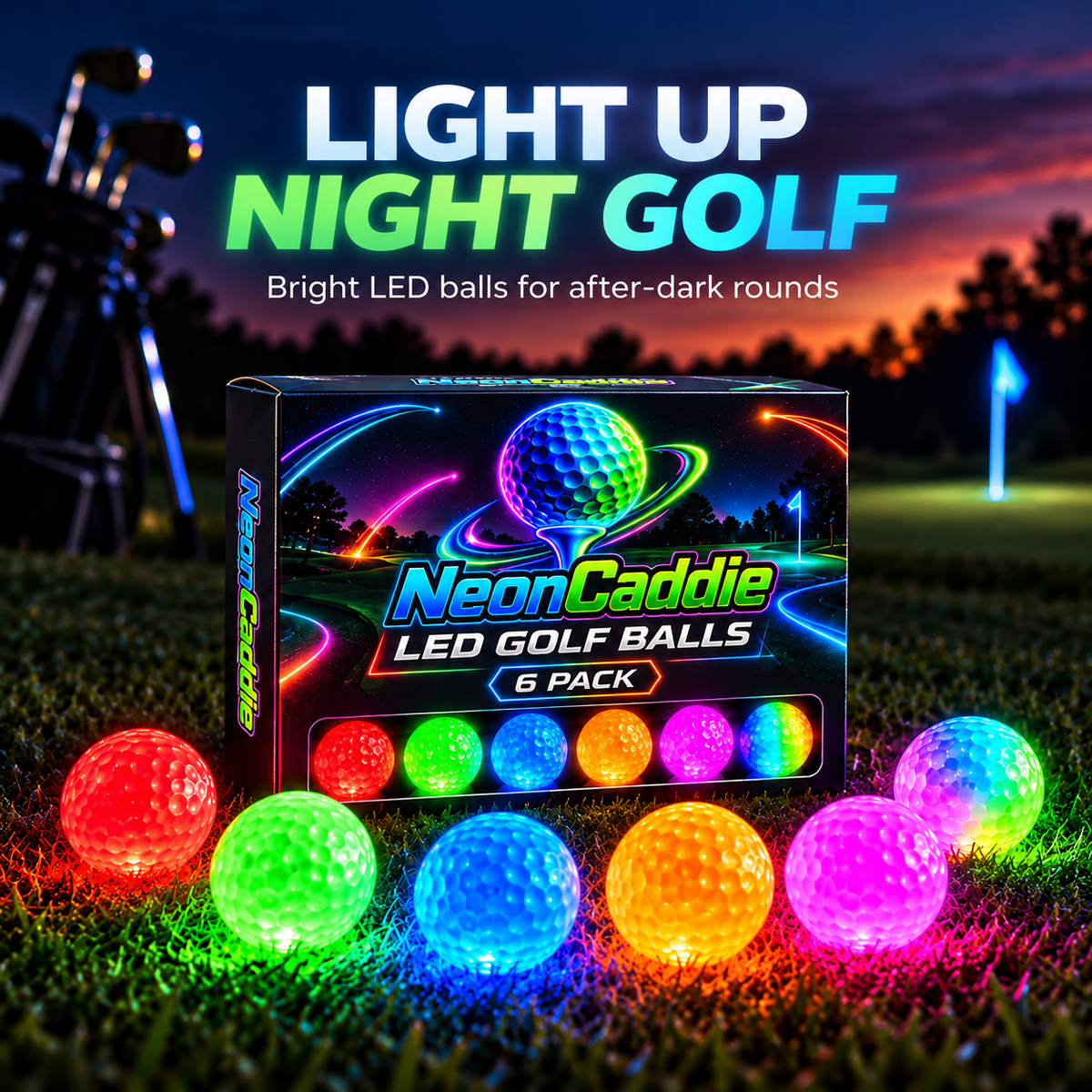 ✨⛳Light up every round, Ahlet-LED Golf Balls
