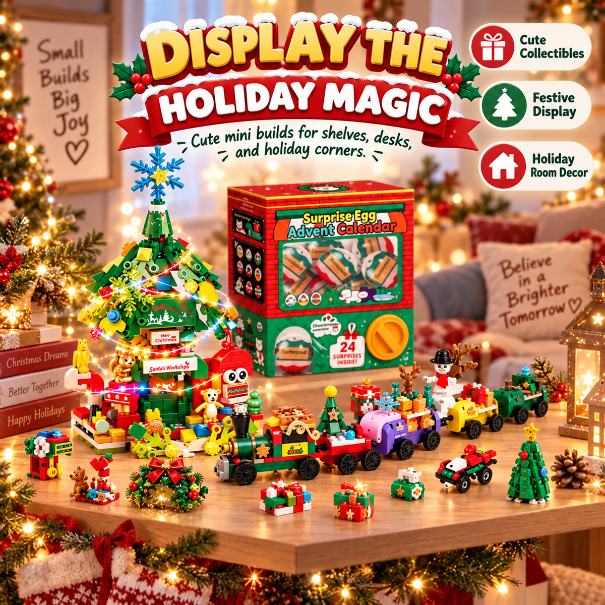 🎅 2026 Christmas Capsule Building Blocks, Surprise Mini Building Set