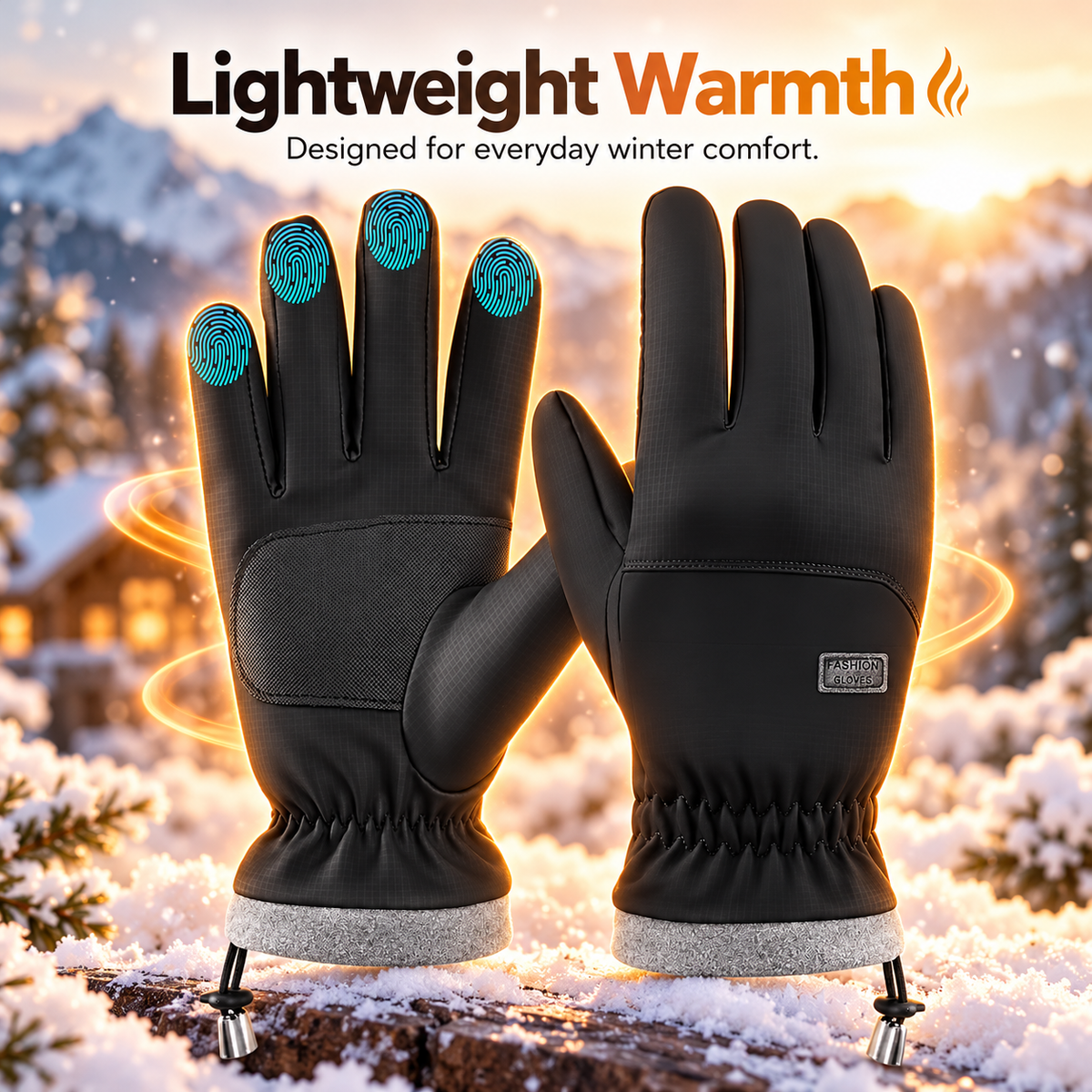❄️Viyawise Unisex Outdoor Winter Water-Resistant Thermal Ski Fibers Gloves