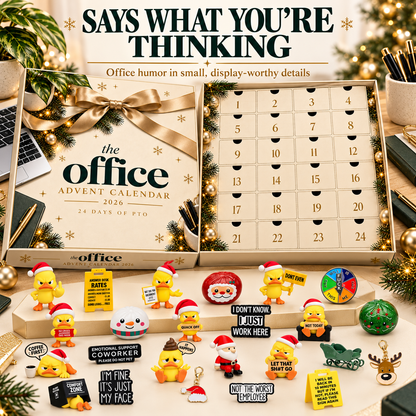 🎄 24-Day Office Humor Advent Calendar 2026 – Funny Desk Surprises & Secret Santa Gift for Coworkers