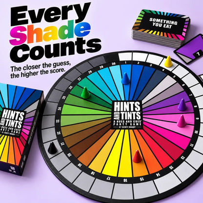 🎨 Hints and Tints – Creative Color Guessing Party Board Game for Family & Friends