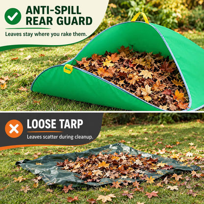 🍂 Pop-Up Leaf Collection Tent [Anti-Spill Design] - Rake Smarter, Not Harder