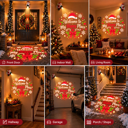 🎅Santa Christmas Welcome Projector✨