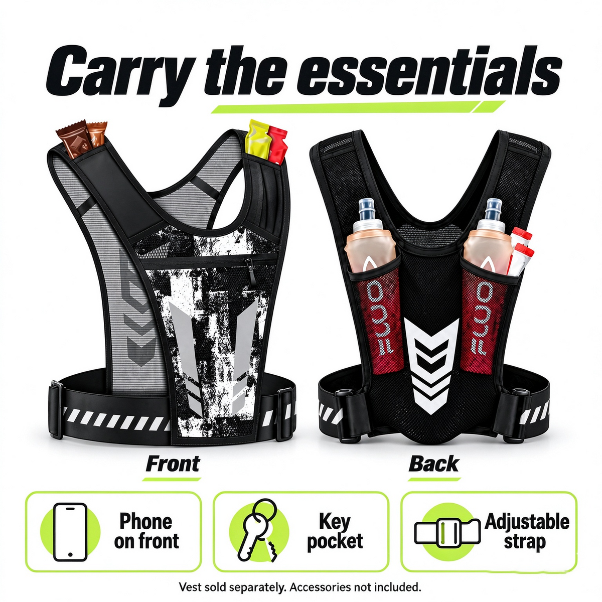 🔥 HOT SALE 🏃Hands-Free Reflective Running Vest 🔥
