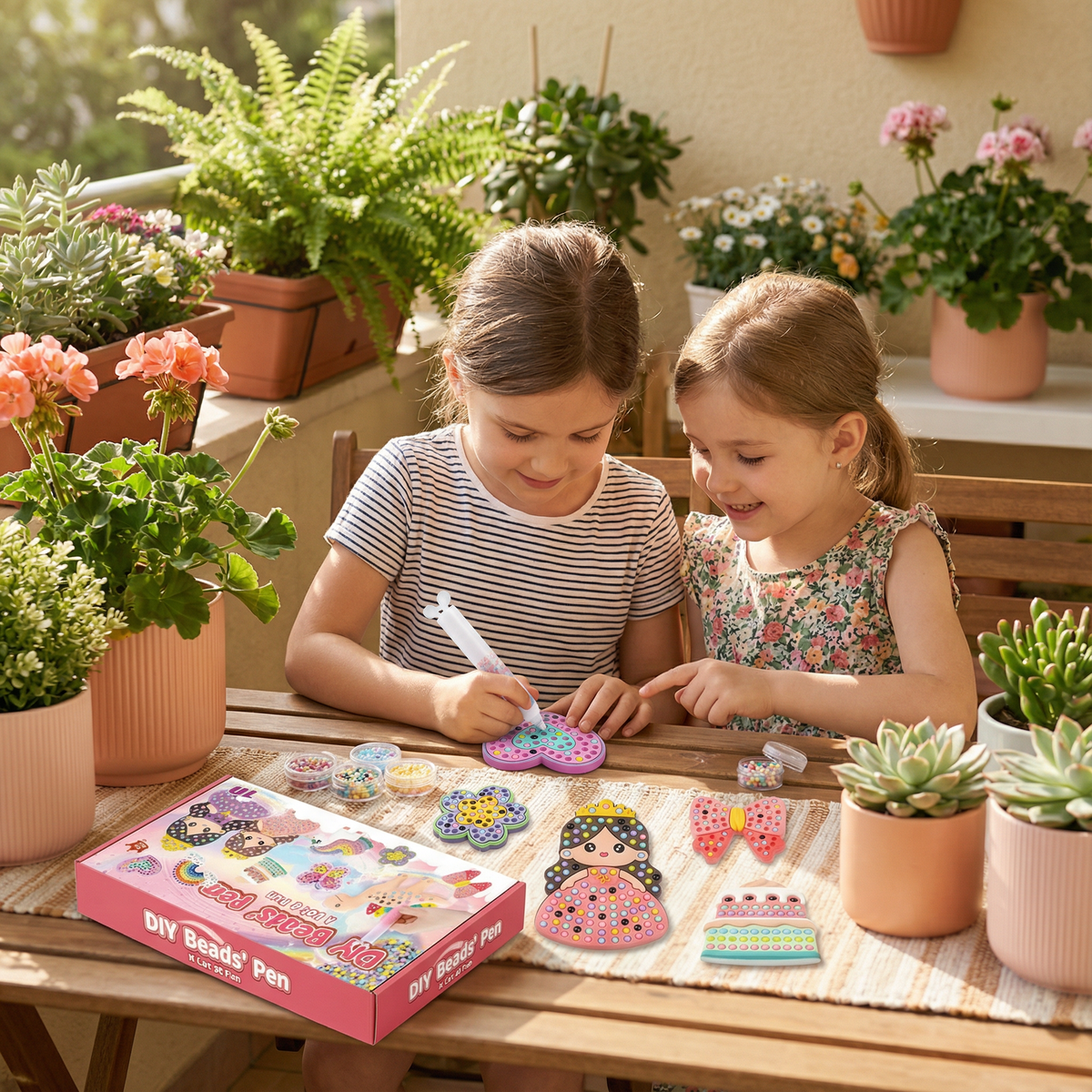 ✨Magical Bead Painting – 🎨DIY Set for Kids