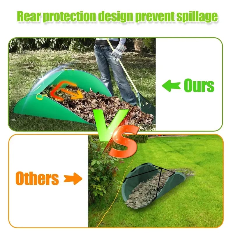 🍂 Pop-Up Leaf Collection Tent [Anti-Spill Design] - Rake Smarter, Not Harder