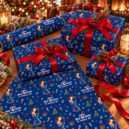 Retro Western Christmas Wrapping Paper 🎄🤠