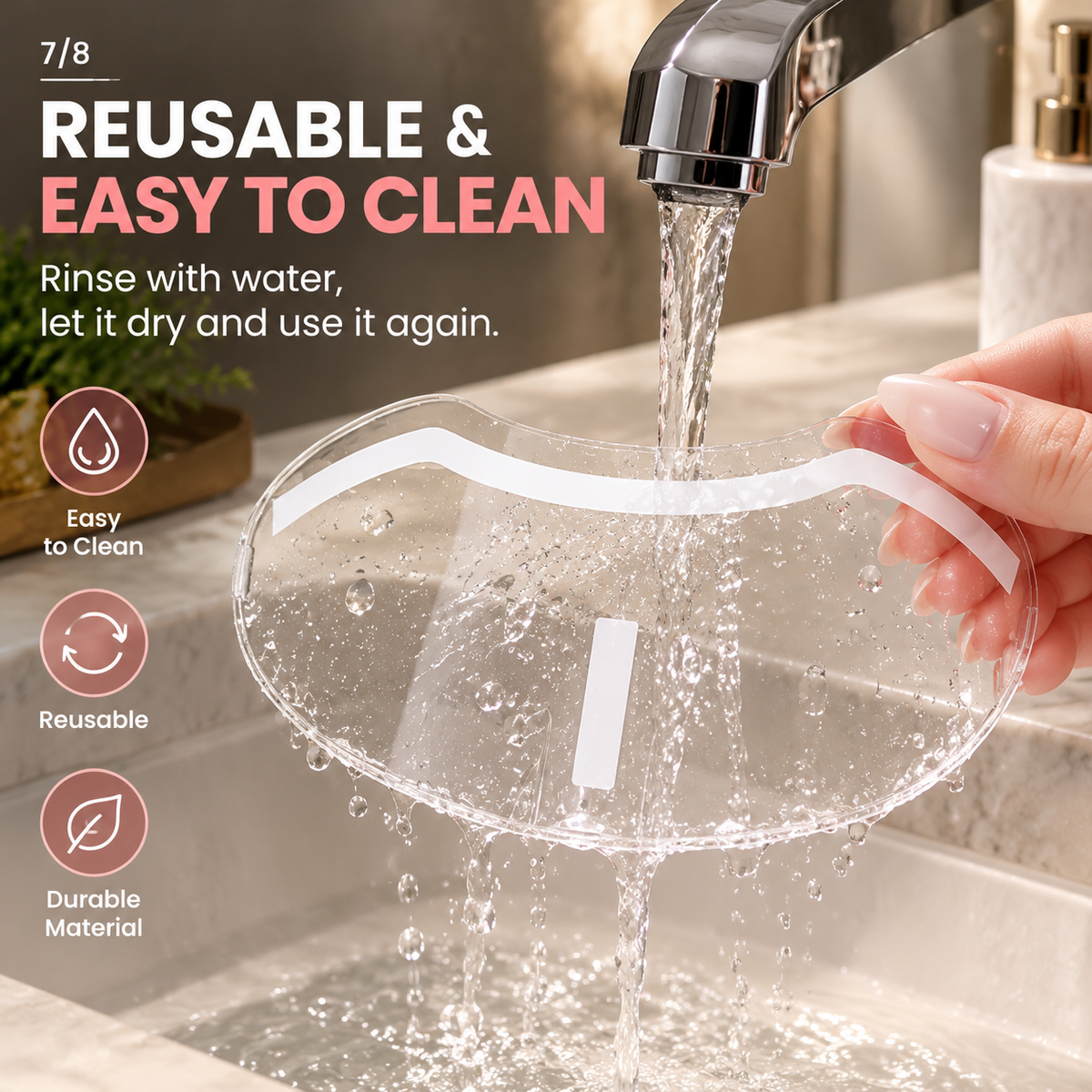 🚿 Clear Shower Face Shield – Waterproof Face Protector ✨