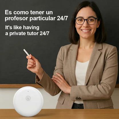 Portable Wireless AI Language Translator Pen - Spanish & English Practice Companion, 165-Language Support