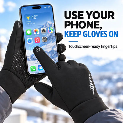 🧤 Unisex Winter Touchscreen Gloves – Fleece-Lined, Anti-Slip Grip for Cycling & Daily Wear