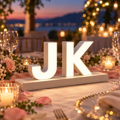 Reconfigurable Magnetic LED Letter Light | For desk & event decor✨🎁