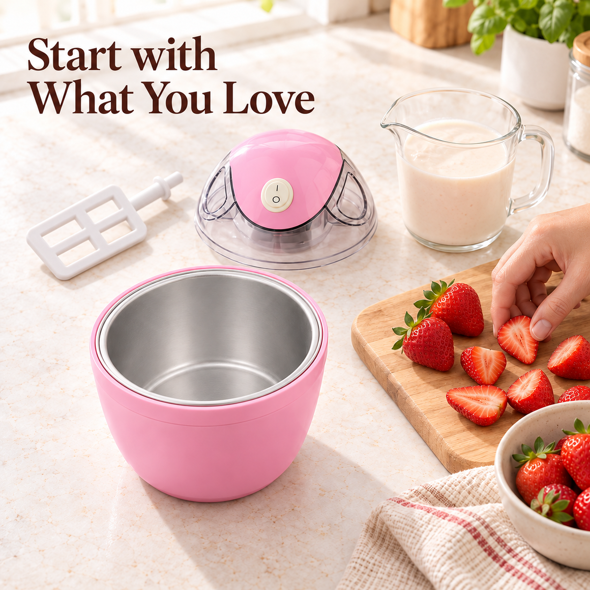 🍦 Creamify™ Homemade Ice Cream Maker Cup – Make Your Favorite Flavors at Home