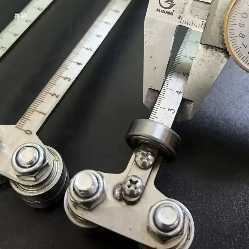 📏 Straight-Edge Double Axis 50cm Positioning Calipers – Precision Measuring Tool for Woodworking