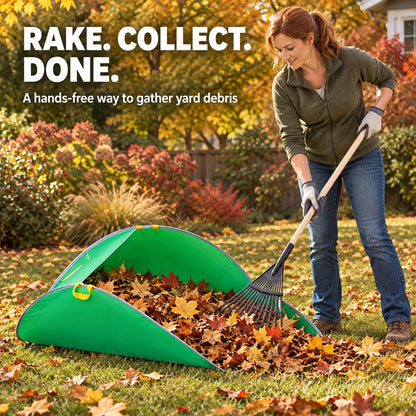 🍂 Pop-Up Leaf Collection Tent [Anti-Spill Design] - Rake Smarter, Not Harder