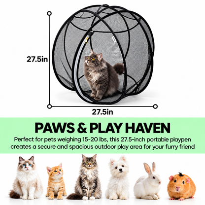 😹Spherical Outdoor Pet Playpen✨🤩