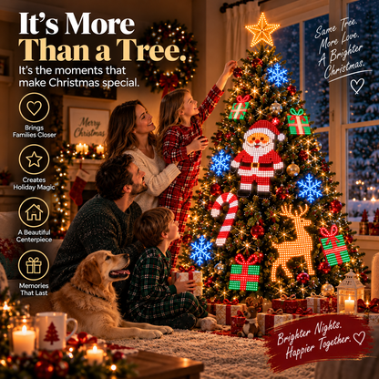 🎄 Smart Wrap-Around Christmas Tree Lights – 12+ App-Controlled Festive Designs