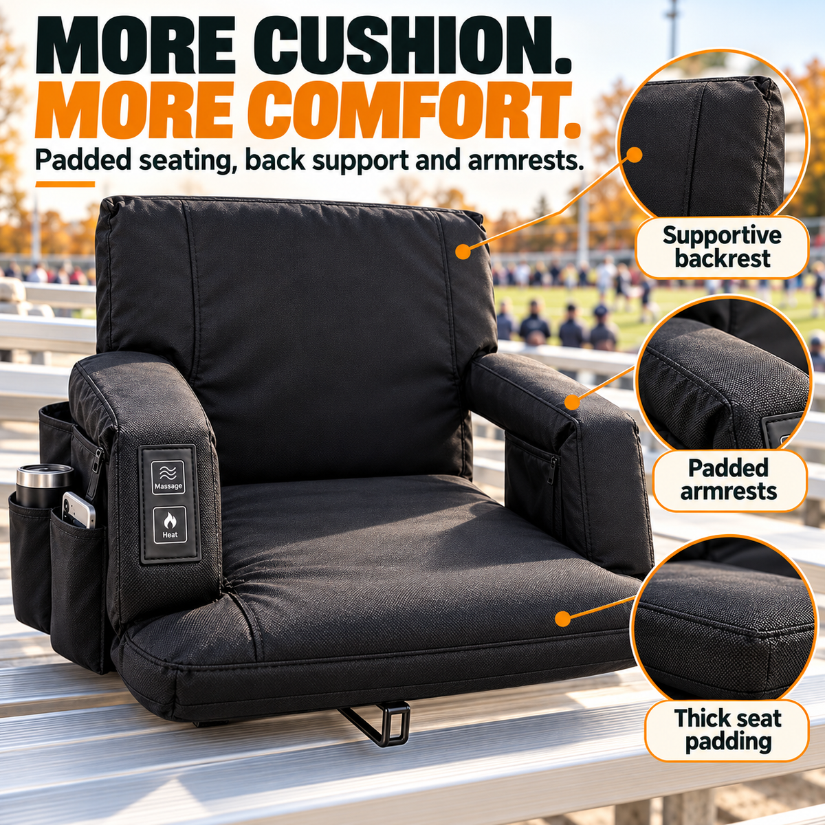 🥰Portable Heated Stadium Seat
